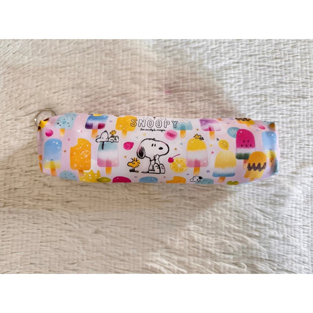 Snoopy pencil case Snoopy  graphic featuring ice cream cones and popsicles